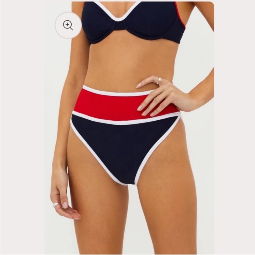 NWT Beach Riot Carlotta Bottom - Americana Colorblock